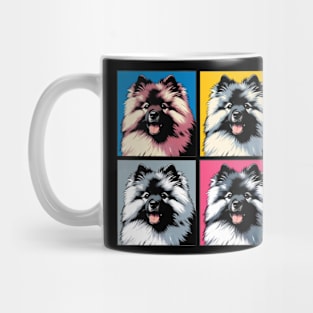 Pop Retro Keeshond Art - Cute Puppy Mug